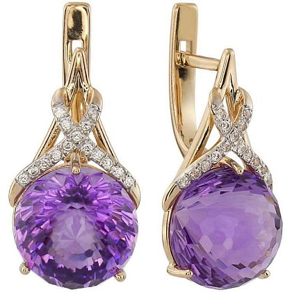 Серьги с аметистами 2185266