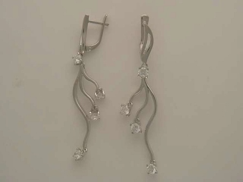 Серьги с бриллиантами 01С623522