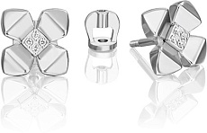 Серьги с бриллиантами B-44593-A