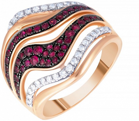 Кольцо с Рубином R25924_KO_RU_PINK