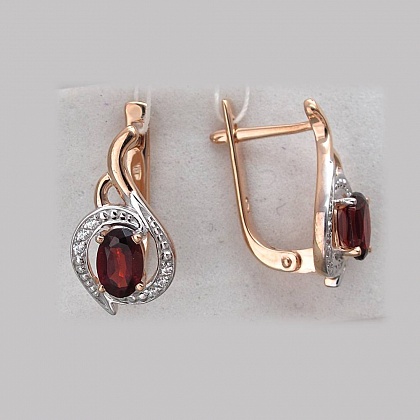 Серьги с Гранатами С16С3131379Г