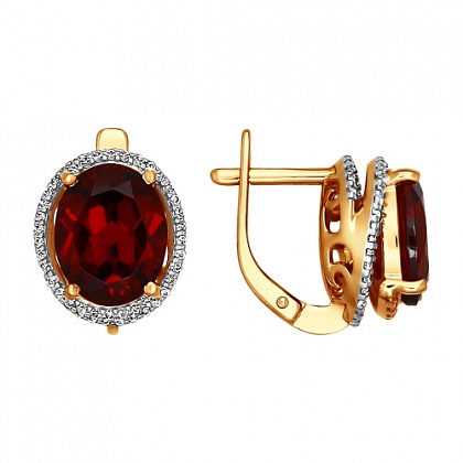Серьги с Гранатами 723609