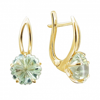 Серьги с кварцем 01С337908-2