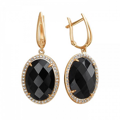 Серьги с агатами 01С4110096-1