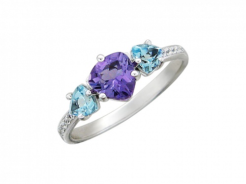Кольцо с Аметистом 01К326169