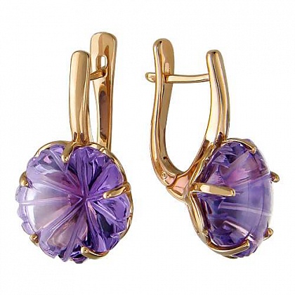 Серьги с кварцем 01С317915
