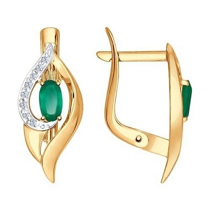 Серьги с агатами 724789