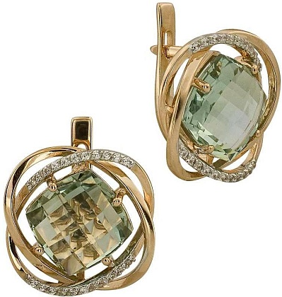 Серьги с аметистами 2184052