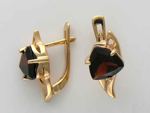 Серьги с Гранатами 01с313977
