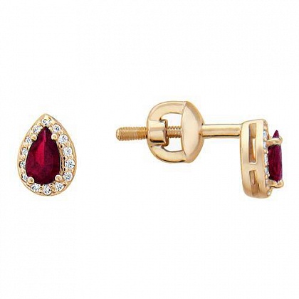 Серьги с Гранатами 01С215949-1
