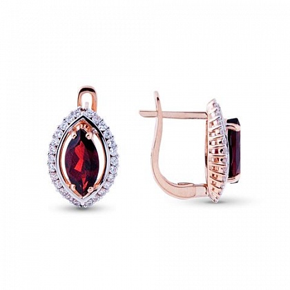 Серьги с Гранатами 1000809817738
