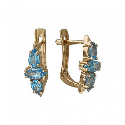 Серьги с топазами С16С3131222