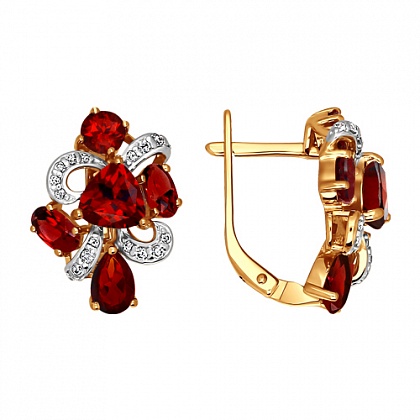 Серьги с Гранатами 721062