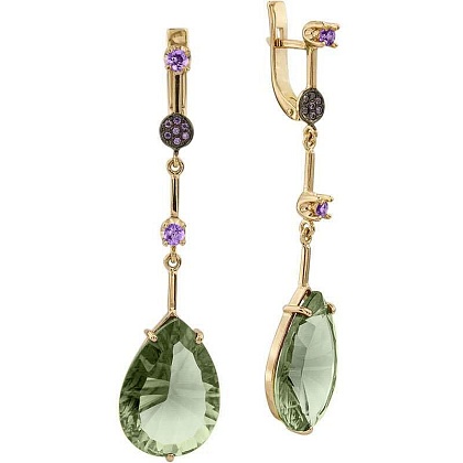 Серьги с аметистами 2185051