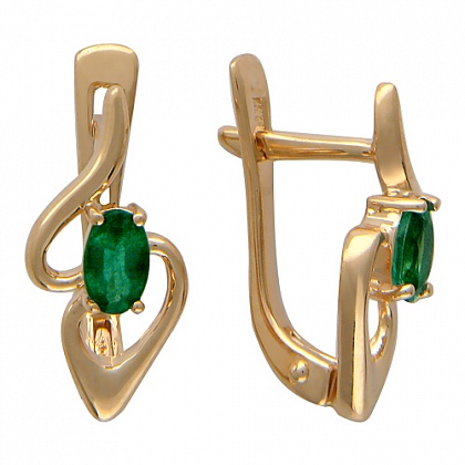 Серьги с рубинами 01С514652