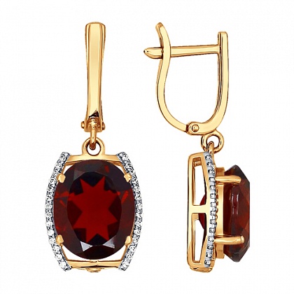 Серьги с Гранатами 723643