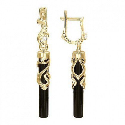 Серьги с агатами 01С436128-1