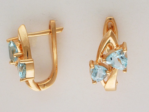 Серьги с Гранатами 01С312845