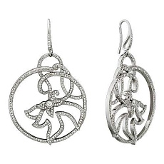 Серьги Е01С674049LТ c Бриллиантом