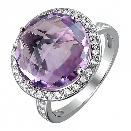 Кольцо с Аметистом 01К325073-2