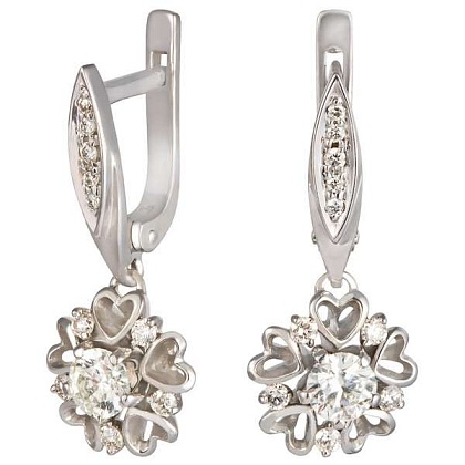 Серьги с бриллиантами 22650_585_3.59г