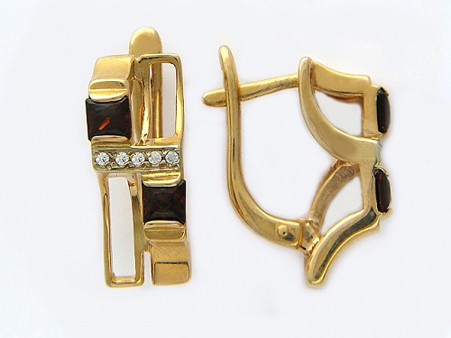Серьги с Гранатами 01С362200