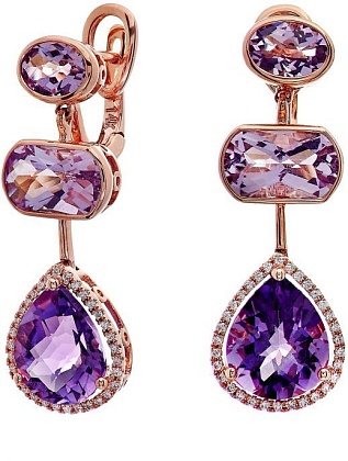 Серьги с аметистами 19-00-7121842-UN
