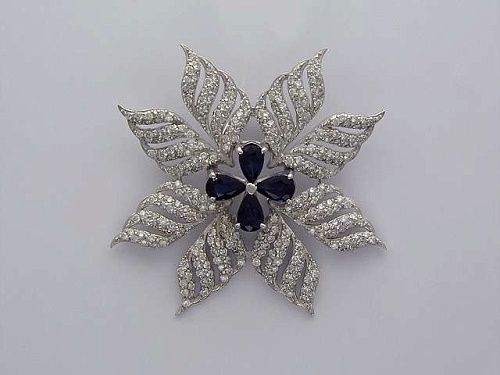 Подвеска с сапфирами 01П673715