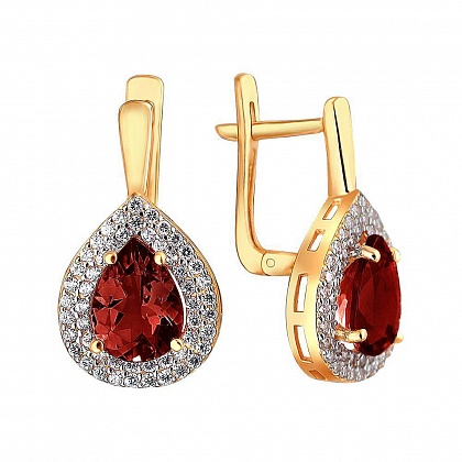 Серьги с Гранатами 01С3110951-3