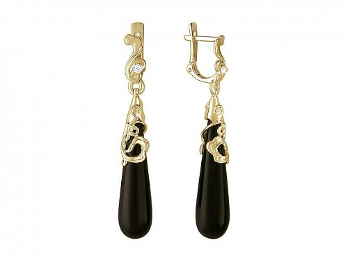 Серьги с агатами 01С436129-1