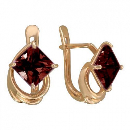 Серьги с Гранатами 01С315120-2