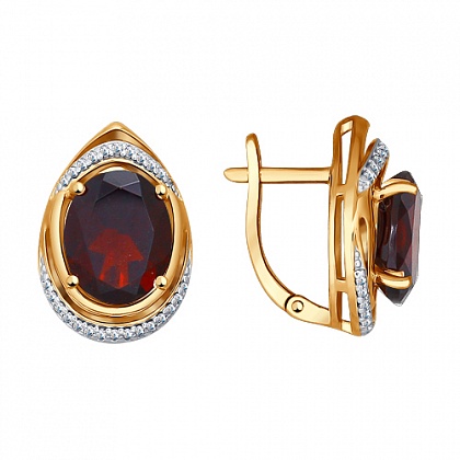 Серьги с Гранатами 724045