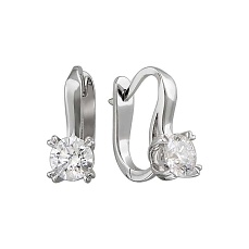 Серьги Е01С678808Т c Бриллиантом