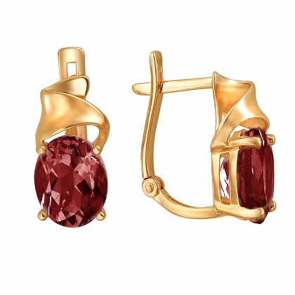 Серьги с Гранатами 01С3111145-3