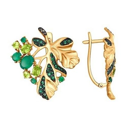 Серьги с агатами 724955