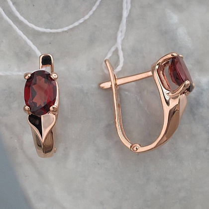 Серьги с Гранатами 01С3111282-2