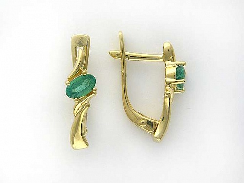 Серьги с рубинами 01С543626