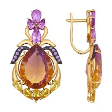 Серьги с Фианитом G-2446-B