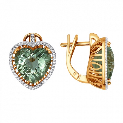 Серьги с аметистами 723772