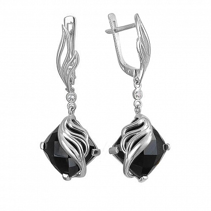 Серьги с агатами 01С4210118-1