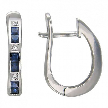 Серьги с рубинами 01С623983