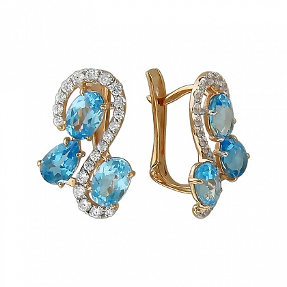 Серьги с аметистами С16С3133302
