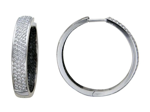 Серьги с бриллиантами 65С620337