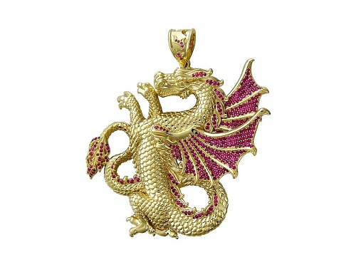Подвеска с рубинами 01П541673