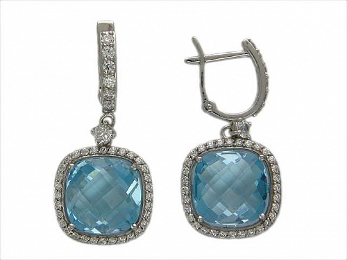 Серьги с кварцем 01С325087