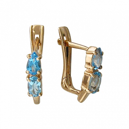 Серьги с топазами С16С3131219