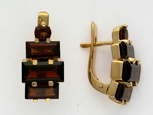Серьги с топазами 45С312562