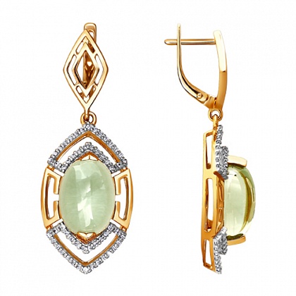 Серьги с аметистами 723410