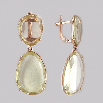 Серьги с кварцем С16С3133101КЛ
