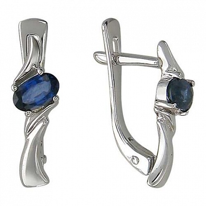 Серьги с рубинами 01С523626